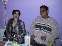 The PartySmart booth at 'AfroDisiac,' 2/17/2001