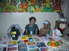 The PartySmart booth at 'Future Flow: Cosmic Kidz 4 Year Anniversary,' 4/27/2001